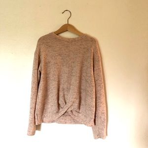 Zara Heathered pink sweater girls 9